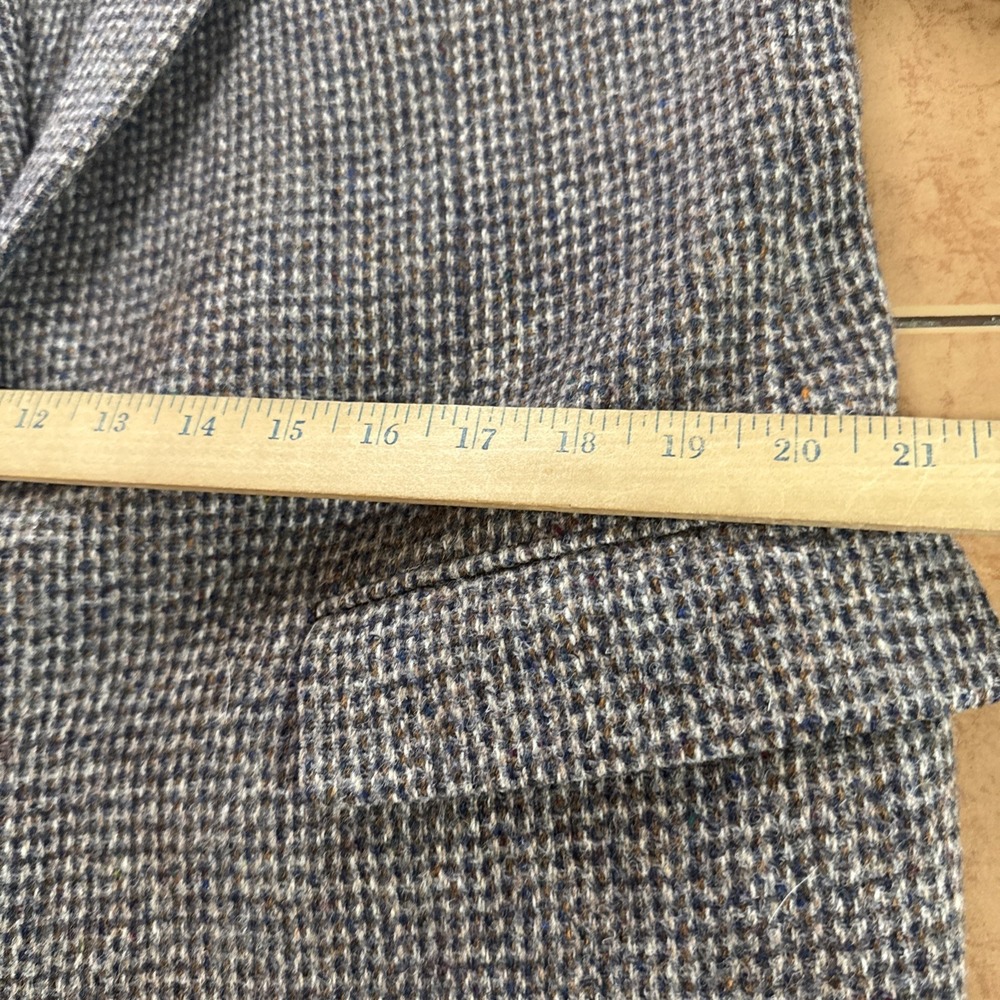Vintage Harris Tweed Blazer Jacket Mens Sz 42R Multi Color Wool Sport Coat USA - Picture 10 of 13